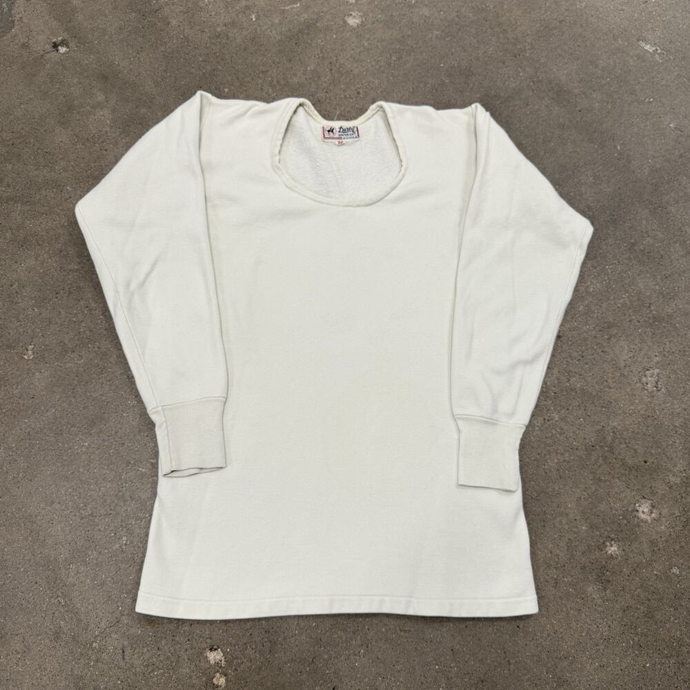 Vintage 60s Durbin Blank Round Neck Sweatshirt Size 36/Small